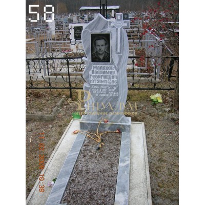 Памятник из мрамора стандарт 58 — ritualum.ru